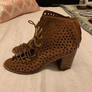 Jeffrey Campbell Cora Stars Lace Up Booties